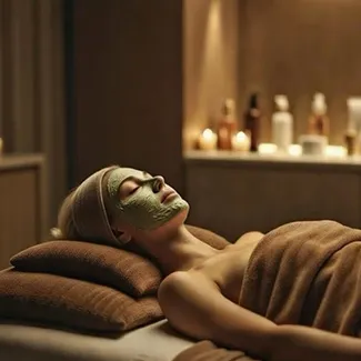 grøn peel maske